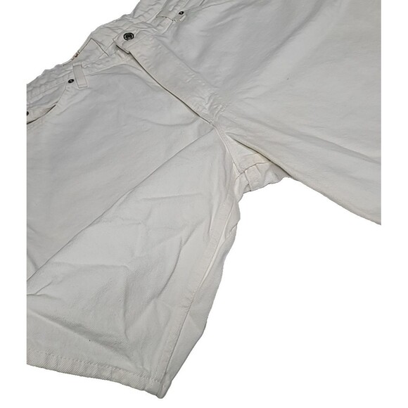 Levi's 560 Orange Tab Size 38 Shorts Vintage 90s Denim Jean USA Raw White Denim‎ - Picture 6 of 16